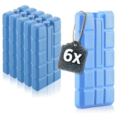 com-four ® 6 Pacote de gelo em azul, sacos de gelo para lancheira com-four ® 6 Pacote de gelo em azul, sacos de gelo para lancheira