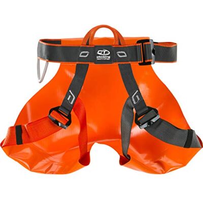 Climbing Technology Pro Canyon Arnês para mulher, preto e laranja, tamanho único Climbing Technology Pro Canyon Arnês para mulher, preto e laranja, tamanho único