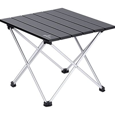 Sportneer Mesa dobrável, portáteis dobráveis ultraleve mesa de campismo para o ar livre, piquenique, praia, caminhadas, pesca, preto, S Sportneer Mesa dobrável, portáteis dobráveis ultraleve mesa de campismo para o ar livre, piquenique, praia, caminhadas, pesca, preto, S