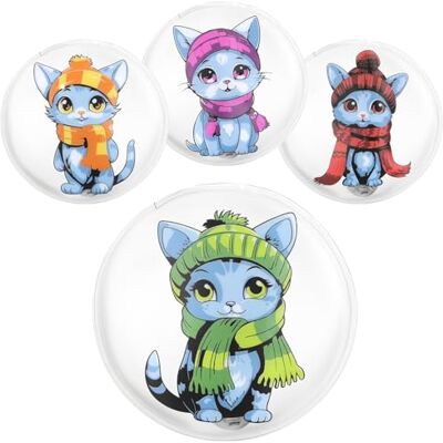 com-four ® 4 x aquecedores de bolso reutilizáveis, aquecedores de mãos com-four ® 4 x aquecedores de bolso reutilizáveis, aquecedores de mãos