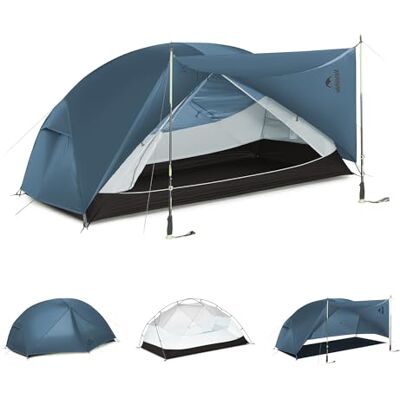 Naturehike Tenda de campismo Mongar Base para 2 a 3 pessoas, ultraleve, impermeável, para caminhadas, caminhadas Naturehike Tenda de campismo Mongar Base para 2 a 3 pessoas, ultraleve, impermeável, para caminhadas, caminhadas