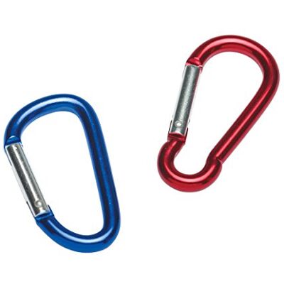 Ferrino Key Carabiner Garantia de montanhismo, alpinismo e trekking, adultos unissexo, multicolorido (vermelho/azul, tamanho único Ferrino Key Carabiner Garantia de montanhismo, alpinismo e trekking, adultos unissexo, multicolorido (vermelho/azul, tamanho único