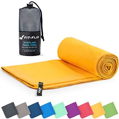 Fit-Flip , Toalha de microfibra, compacta, ultraleve, secagem rápida, em 11 cores, 8 tamanhos, para ginásio, piscina ou viagem Fit-Flip , Toalha de microfibra, compacta, ultraleve, secagem rápida, em 11 cores, 8 tamanhos, para ginásio, piscina ou viagem
