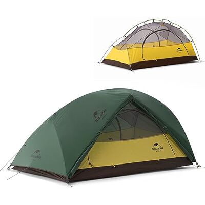 Naturehike Star-River Tenda de campismo 20D silicone tecido ultraleve 2 pessoas 4 estações Naturehike Star-River Tenda de campismo 20D silicone tecido ultraleve 2 pessoas 4 estações