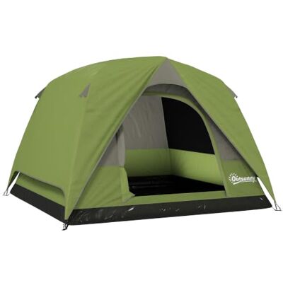 Outsunny Tenda de campismo para 2 4 pessoas tenda de campismo dobrável com porta janelas de malha bolso gancho e bolsa de transporte impermeável fácil instalação para caminhadas Tienda de Camping, Puerta, Ventanas de Malla, Bolsillo, Gancho, Bolsa de Tr Outsunny Tenda de campismo para 2 4 pessoas tenda de campismo dobrável com porta janelas de malha bolso gancho e bolsa de transporte impermeável fácil instalação para caminhadas Tienda de Camping, Puerta, Ventanas de Malla, Bolsillo, Gancho, Bolsa de Tr