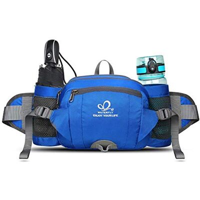 Waterfly Bolsa de cintura caminhada com porta-garrafas Waterfly Bolsa de cintura caminhada com porta-garrafas