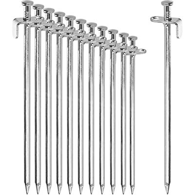 com-four ® 12x Picaretas de Aço para Barraca Estacas Longas e Duráveis para Acampamento e Outdoor para Solo Normal e Duro com-four ® 12x Picaretas de Aço para Barraca Estacas Longas e Duráveis para Acampamento e Outdoor para Solo Normal e Duro