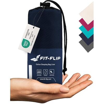 Fit-Flip Saco de Dormir 100% Algodão Saco de Dormir Ultraleve de 325 g com Compartimento de Almofada Adicionado Saco de Dormir de Viagem Compacto (Cor: Azul Marinho) Fit-Flip Saco de Dormir 100% Algodão Saco de Dormir Ultraleve de 325 g com Compartimento de Almofada Adicionado Saco de Dormir de Viagem Compacto (Cor: Azul Marinho)