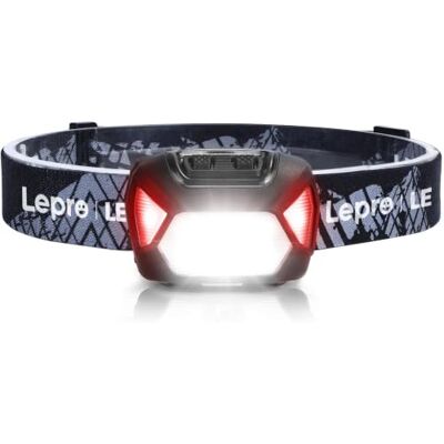 Lepro LE Lanterna cabeça LED 1300 lux, lanterna frontal LED de alta potência, luz frontal cabeça 6 modos de luz com luz vermelha, impermeável IPX4 para corrida, campismo, excursão, pesca (pilhas não Lepro LE Lanterna cabeça LED 1300 lux, lanterna frontal LED de alta potência, luz frontal cabeça 6 modos de luz com luz vermelha, impermeável IPX4 para corrida, campismo, excursão, pesca (pilhas não