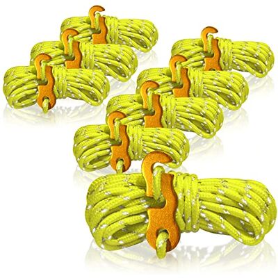 com-four ® 8 x vento, a cada 4 m para campismo, refletores em amarelo com-four ® 8 x vento, a cada 4 m para campismo, refletores em amarelo
