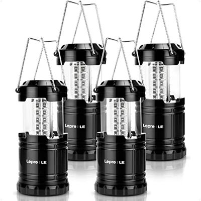 Lepro Lanterna de campismo portátil de 140 lúmen, lanterna de campismo LED exterior, 30 LED, resistente à água IPX4, lâmpada de campismo alimentada por bateria para jardim, caminhadas, pesca Lepro Lanterna de campismo portátil de 140 lúmen, lanterna de campismo LED exterior, 30 LED, resistente à água IPX4, lâmpada de campismo alimentada por bateria para jardim, caminhadas, pesca
