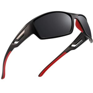 PUKCLAR Óculos de sol polarizados para homem e mulher com proteção UV400 e armação TR90 ultraleve que oferecem uma visão HD anti-reflexos para conduzir pesca e ar livre, cinzentos PUKCLAR Óculos de sol polarizados para homem e mulher com proteção UV400 e armação TR90 ultraleve que oferecem uma visão HD anti-reflexos para conduzir pesca e ar livre, cinzentos