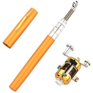 MiOYOOW Mini cana de pesca carretel Combo Kit, 1 m cana de pesca telescópica, pena de pesca dobrável com carretel ajustável para pesca em água salgada e doce em viagens MiOYOOW Mini cana de pesca carretel Combo Kit, 1 m cana de pesca telescópica, pena de pesca dobrável com carretel ajustável para pesca em água salgada e doce em viagens
