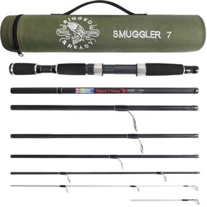 Rigged and Ready Varinha de Pesca de Viagem Smuggler 7 - Compacta com 2 Pontas Rigged and Ready Varinha de Pesca de Viagem Smuggler 7 - Compacta com 2 Pontas