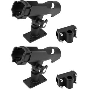 QWORK ® 2X Suporte para Varas de Pesca Ajustável em 360° Montagem Horizontal/em Paredes/em Trilhos para Corrimãos, Caiaques, Lanchas, Barcos, Cruzeiros, Iates QWORK ® 2X Suporte para Varas de Pesca Ajustável em 360° Montagem Horizontal/em Paredes/em Trilhos para Corrimãos, Caiaques, Lanchas, Barcos, Cruzeiros, Iates