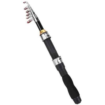 Alomejor Vara de pesca portátil 1,5 m para pesca no mar e água doce haste leve de carbono para pesca ao ar ideal para iniciantes e especialistas Alomejor Vara de pesca portátil 1,5 m para pesca no mar e água doce haste leve de carbono para pesca ao ar ideal para iniciantes e especialistas