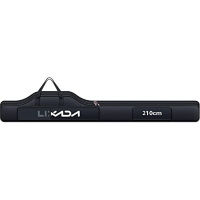 HUIOP 210 cm saco de pesca portátil dobrável cana de pesca carretel saco de pesca engrenagem Tackle ferramenta transportar estojo transportador saco de viagem saco de armazenamento, V, Preto, Simples HUIOP 210 cm saco de pesca portátil dobrável cana de pesca carretel saco de pesca engrenagem Tackle ferramenta transportar estojo transportador saco de viagem saco de armazenamento, V, Preto, Simples
