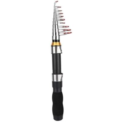 Alomejor Vara de pesca portátil pequeno polo curto mar mini ferramentas de pesca no mar cana de pesca telescópica para viagens água do mar doce baixo truta pesca Alomejor Vara de pesca portátil pequeno polo curto mar mini ferramentas de pesca no mar cana de pesca telescópica para viagens água do mar doce baixo truta pesca