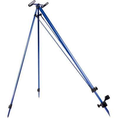 Shakespeare Salt Beach Tripé para cana de pesca (125-204 cm), cor azul e preto Shakespeare Salt Beach Tripé para cana de pesca (125-204 cm), cor azul e preto