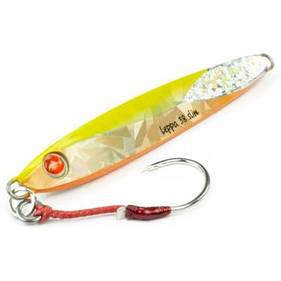 Seaspin Leppa 38 Slim – Señuelo Artificial para Pesca a Spinning, Casting Metal Jig 87 mm 38 g – Baricentro Bajo, Assist BKK #1/0 – para Predadores Seaspin Leppa 38 Slim – Señuelo Artificial para Pesca a Spinning, Casting Metal Jig 87 mm 38 g – Baricentro Bajo, Assist BKK #1/0 – para Predadores