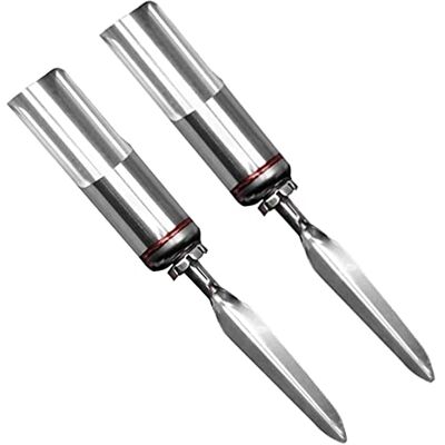 YIYICO Suporte canas de pesca suporte para canas de pesca em aço inoxidável 2 unidades Suportes para canas de aço inoxidável universais suporte de pesca vara para chão terra removível e portátil YIYICO Suporte canas de pesca suporte para canas de pesca em aço inoxidável 2 unidades Suportes para canas de aço inoxidável universais suporte de pesca vara para chão terra removível e portátil