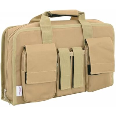 vidaXL Saco de pistola tecido Oxford caqui 40 x 24 x 10 cm vidaXL Saco de pistola tecido Oxford caqui 40 x 24 x 10 cm