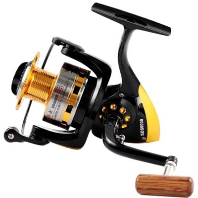 Diwa Bobinas de pesca giratórias para água salgada água doce 1000 2000 3000 4000 5000 6000 truta intercambiável esquerda/direita carretel giratório carpa carretel de pesca leve e suave Diwa Bobinas de pesca giratórias para água salgada água doce 1000 2000 3000 4000 5000 6000 truta intercambiável esquerda/direita carretel giratório carpa carretel de pesca leve e suave
