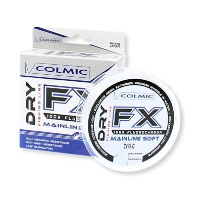 Colmic Dry FX Mainline Soft fio de pesca 100% fluorocarbono, invisível na água, alta resistência ao nó e à abrasão, produto oficial Colmic Dry FX Mainline Soft fio de pesca 100% fluorocarbono, invisível na água, alta resistência ao nó e à abrasão, produto oficial