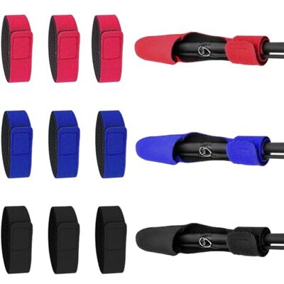 QINGZY 9 peças cano de pesca correia e 3 peças protetor para cana de pesca, cano de pesca ajustável elástico correia, acessórios de pesca suaves para proteção de canas QINGZY 9 peças cano de pesca correia e 3 peças protetor para cana de pesca, cano de pesca ajustável elástico correia, acessórios de pesca suaves para proteção de canas
