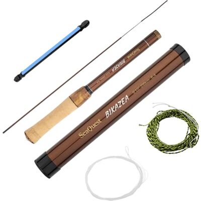 Seaquest BIKAZEA Vara de pesca Tenkara 9 pés 10 polegadas, 299 cm, BIKAZEA 9'10 Seaquest BIKAZEA Vara de pesca Tenkara 9 pés 10 polegadas, 299 cm, BIKAZEA 9'10