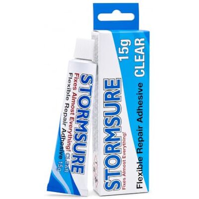 Stormsure Autocolante de reparação para madeadores e botas de pesca (15 g) transparente Stormsure Autocolante de reparação para madeadores e botas de pesca (15 g) transparente