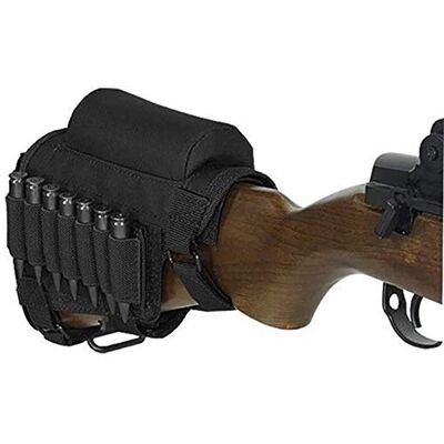 Gexgune Coronha de Rifle Pistola Tática, Caça Tiro Tático Apoio de Bochecha Almofada Bolsa de Munição com 7 Cartuchos Suporte Apoio de Bochecha Coronha Elevador Porta-Cartuchos Suporte (4 Cores Gexgune Coronha de Rifle Pistola Tática, Caça Tiro Tático Apoio de Bochecha Almofada Bolsa de Munição com 7 Cartuchos Suporte Apoio de Bochecha Coronha Elevador Porta-Cartuchos Suporte (4 Cores