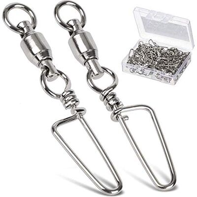 9Tong Emerilhões de pesca imperdíveis com Coastlock Snap, 9 Tong Emerilhões de pesca impersíveis com Coastlock Snap, anel giratório de aço inoxidável soldado 25 peças 180 kg 9Tong Emerilhões de pesca imperdíveis com Coastlock Snap, 9 Tong Emerilhões de pesca impersíveis com Coastlock Snap, anel giratório de aço inoxidável soldado 25 peças 180 kg