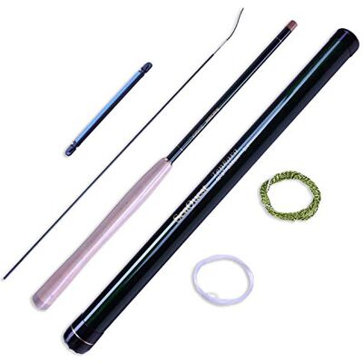 Seaquest Vara de pesca Tenkara Rod viajante portátil elástico poste de fundição com tubo de armazenamento Seaquest Vara de pesca Tenkara Rod viajante portátil elástico poste de fundição com tubo de armazenamento