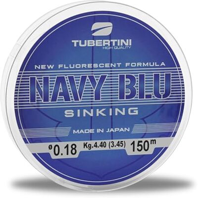 Tubertini Monofilamento azul marinho Sinking de 150 metros Ø diâmetros de 0,14 mm a 0,25 mm Tubertini Monofilamento azul marinho Sinking de 150 metros Ø diâmetros de 0,14 mm a 0,25 mm