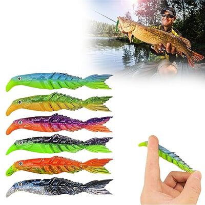 Georcep Multi segments Soft Lures, conjunto de pesca multi Jointed Georcep Multi segments Soft Lures, conjunto de pesca multi Jointed