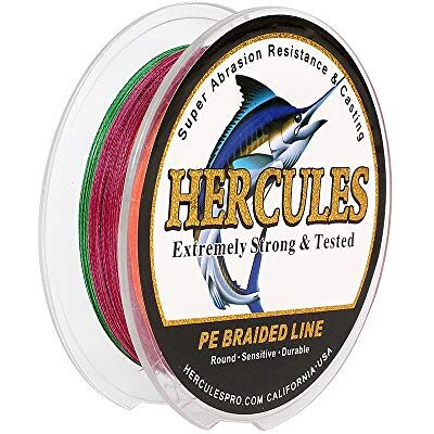 Hercules Sedal entrançado de 4 fios, 100-2000 m, 6-100 LB, super suave, polietileno, multifilamentos fio entrançado de pesca no mar e na água Hercules Sedal entrançado de 4 fios, 100-2000 m, 6-100 LB, super suave, polietileno, multifilamentos fio entrançado de pesca no mar e na água