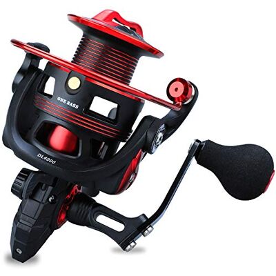 One Bass Bobina de pesca , leve e giratória, para água salgada e doce- DL4000 One Bass Bobina de pesca , leve e giratória, para água salgada e doce- DL4000