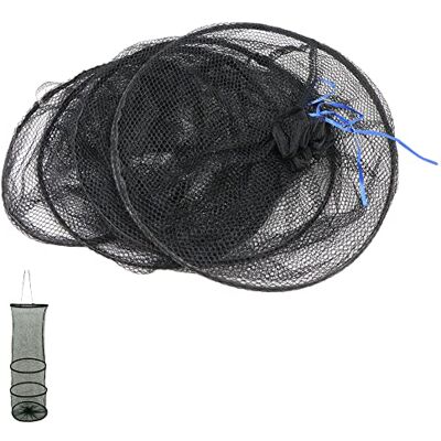 lemgyiamz Rede de pesca redes nylon armadilha portátil dobrável Setnet isca peixes acessórios arraste aterragem o nylon simples cesta adequado para colocação de peixes e camarões quando, 1 peça lemgyiamz Rede de pesca redes nylon armadilha portátil dobrável Setnet isca peixes acessórios arraste aterragem o nylon simples cesta adequado para colocação de peixes e camarões quando, 1 peça
