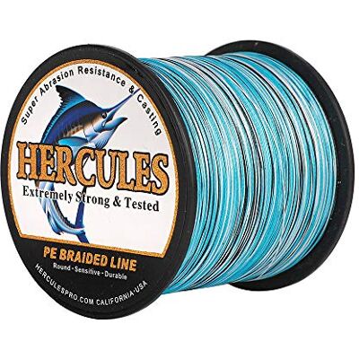 Hercules Sedal entrançado de 8 fios, 100 a 2000 m, 10-300 LB, super suave, polietileno, multifilamentos fio entrançado de pesca no mar e na água Hercules Sedal entrançado de 8 fios, 100 a 2000 m, 10-300 LB, super suave, polietileno, multifilamentos fio entrançado de pesca no mar e na água