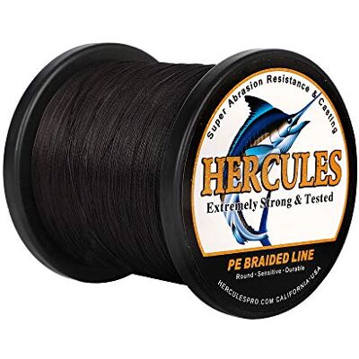 Hercules Sedal entrançado de 4 fios, 100-2000 m, 6-100 LB, super suave, polietileno, multifilamentos fio entrançado de pesca no mar e na água Hercules Sedal entrançado de 4 fios, 100-2000 m, 6-100 LB, super suave, polietileno, multifilamentos fio entrançado de pesca no mar e na água