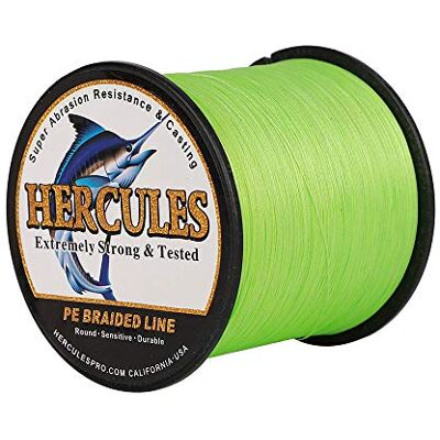 Hercules Sedal entrançado de 8 fios, 100 a 2000 m, 10-300 LB, super suave, polietileno, multifilamentos fio entrançado de pesca no mar e na água Hercules Sedal entrançado de 8 fios, 100 a 2000 m, 10-300 LB, super suave, polietileno, multifilamentos fio entrançado de pesca no mar e na água