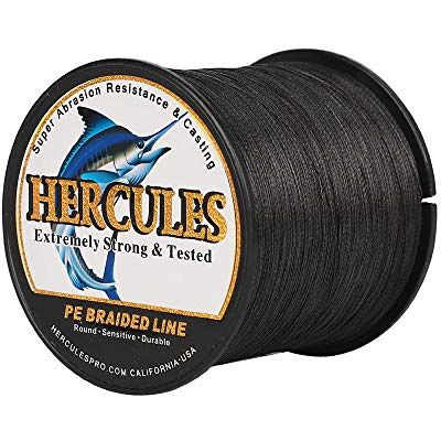 Hercules Sedal entrançado de 8 fios, 100 a 2000 m, 10-300 LB, super suave, polietileno, multifilamentos fio entrançado de pesca no mar e na água Hercules Sedal entrançado de 8 fios, 100 a 2000 m, 10-300 LB, super suave, polietileno, multifilamentos fio entrançado de pesca no mar e na água