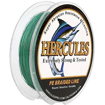 Hercules Sedal entrançado de 4 fios, 100-2000 m, 6-100 LB, super suave, polietileno, multifilamentos fio entrançado de pesca no mar e na água Hercules Sedal entrançado de 4 fios, 100-2000 m, 6-100 LB, super suave, polietileno, multifilamentos fio entrançado de pesca no mar e na água