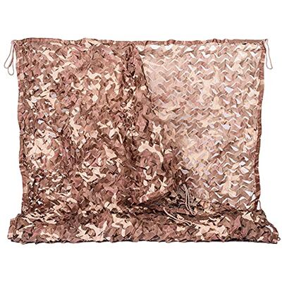 NINAT Rede de camuflagem Desert 3 m x 6 m para caça redes militares camuflagem cobre objetos decorar acampar e dar sombra NINAT Rede de camuflagem Desert 3 m x 6 m para caça redes militares camuflagem cobre objetos decorar acampar e dar sombra
