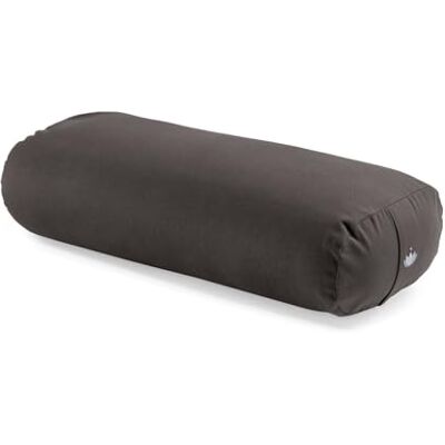 Lotuscrafts Almofada de ioga para Yin Yoga, rolo, capa lavável de algodão orgânico, almofada com enchimento de ceiba, rolo de pilates, almofada de meditação Lotuscrafts Almofada de ioga para Yin Yoga, rolo, capa lavável de algodão orgânico, almofada com enchimento de ceiba, rolo de pilates, almofada de meditação