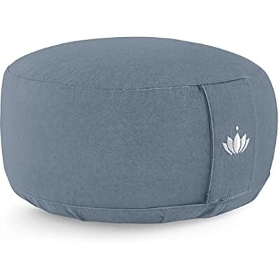 Lotuscrafts Almofada meditação ioga lótus altura 15 cm enchimento de ESPelta capa em algodão lavável Zafu redondo para chão Meditation Cushion Certificado Gots Lotuscrafts Almofada meditação ioga lótus altura 15 cm enchimento de ESPelta capa em algodão lavável Zafu redondo para chão Meditation Cushion Certificado Gots