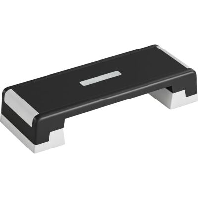SPORTNOW Passo de Aeróbica Stepper antiderrapante altura ajustável preto Passo para fitness, 15/20/25 cm, base robusta, carga 250 kg, treino em casa, ginásio, homens e mulheres SPORTNOW Passo de Aeróbica Stepper antiderrapante altura ajustável preto Passo para fitness, 15/20/25 cm, base robusta, carga 250 kg, treino em casa, ginásio, homens e mulheres