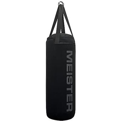 Meister Saco de boxe pesado com enchimento de água Typhoon com núcleo de ar e capa de neoprene para boxe e MMA 44" / 100-140 lb preto Meister Saco de boxe pesado com enchimento de água Typhoon com núcleo de ar e capa de neoprene para boxe e MMA 44" / 100-140 lb preto