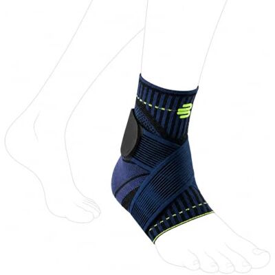 BAUERFEIND , 1 tornozeleira desportiva unissexo, para o tornozelo esquerdo, para desportos de bola ou atletismo, estabilização, com fita ajustável, tamanho S, preto, BAUERFEIND , 1 tornozeleira desportiva unissexo, para o tornozelo esquerdo, para desportos de bola ou atletismo, estabilização, com fita ajustável, tamanho S, preto,
